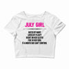 July Girl Hated By Many Crop Top