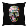 Summer Skull Throw Pillow