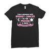 I Love Someone with Breast Cancer to The Moon and Back to Infinity Ladies Fitted T-Shirt