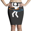 portal hula hooping with portals Pencil Skirts