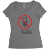 no cell phones Women's Triblend Scoop T-shirt
