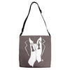 tuxedo after party Adjustable Strap Totes