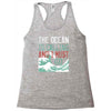 the ocean is calling Racerback Tank