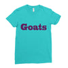 goats Ladies Fitted T-Shirt
