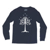 white tree of gondor Long Sleeve Shirts