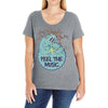 feel the music Ladies Curvy T-Shirt