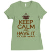 keep calm have it Ladies Fitted T-Shirt
