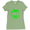 space invader 2 splat Ladies Fitted T-Shirt