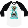 pizza shark graphic 3/4 Sleeve Shirt
