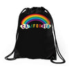 California Rainbow Drawstring Bags