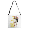 ask me about my feminist agenda frida kahlo Adjustable Strap Totes