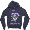 i'm not spoiled my husband just loves me Zipper Hoodie