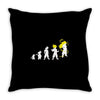goku evolution Throw Pillow