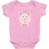 cute surprised pig pig Baby Bodysuit