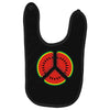 watermelon peace sign Baby Bibs