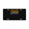 lightsaber rainbow License Plate