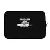 sarcasm now loading Laptop sleeve