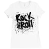 rock music r Ladies Fitted T-Shirt