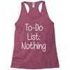 lazy day humour Racerback Tank
