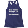 personalised daddy Racerback Tank
