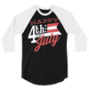 happy 4th of july 3/4 Sleeve Shirt