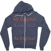 my daughter knows best shes anengineer Zipper Hoodie
