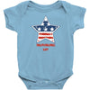 independence day 4th july star america american flag Baby Onesie