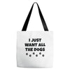 all the dogs Tote Bags