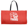 i like trains Weekender Totes