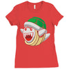 mario turtle Ladies Fitted T-Shirt