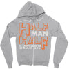 half man , half komodo dragon Zipper Hoodie