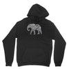 elephant filled pattern cool Hoodie