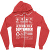 Born In September Zipper Hoodie