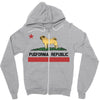colifornia republic parody pugfornia republic Zipper Hoodie