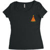 pizza christmas tree pocket Women's Triblend Scoop T-shirt