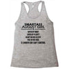 Smartass August Girl Racerback Tank