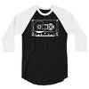 audio cassette 80's 90's party hip hop nostalgia retro 3/4 Sleeve Shirt
