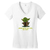 size matters not Women's V-Neck T-Shirt