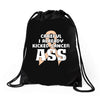 Careful I Already Kicked Cancer Ass Drawstring Bags