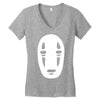 no face noface spirited away chibli manga anime tee Women's V-Neck T-Shirt