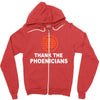 thanks to phoenicians Zipper Hoodie