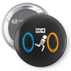 portal bathroom parody video game Pin-back button
