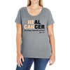 Heal Cancer Ladies Curvy T-Shirt