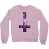 inverted galaxy cross funny  religion banter space fashion new Crewneck Sweatshirt