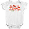 my zombie killing t shirt Baby Onesie