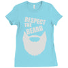 respect the beard (2) Ladies Fitted T-Shirt