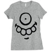 monster face (2) Ladies Fitted T-Shirt