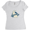 jurassic bunnies Women's Triblend Scoop T-shirt