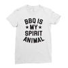 bbq spirit animal Ladies Fitted T-Shirt