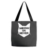 meow or never cat Tote Bags